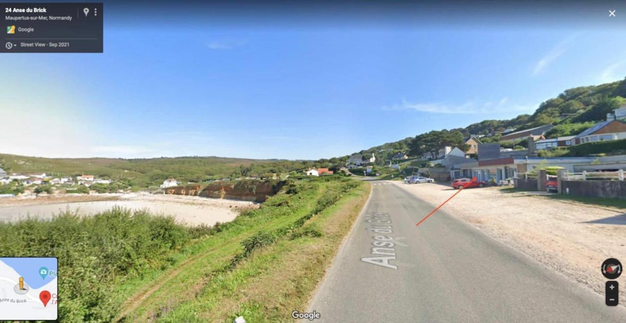 Maupertus-sur-Mer Au Petit Brick - Cosy Beachfront House מראה חיצוני תמונה